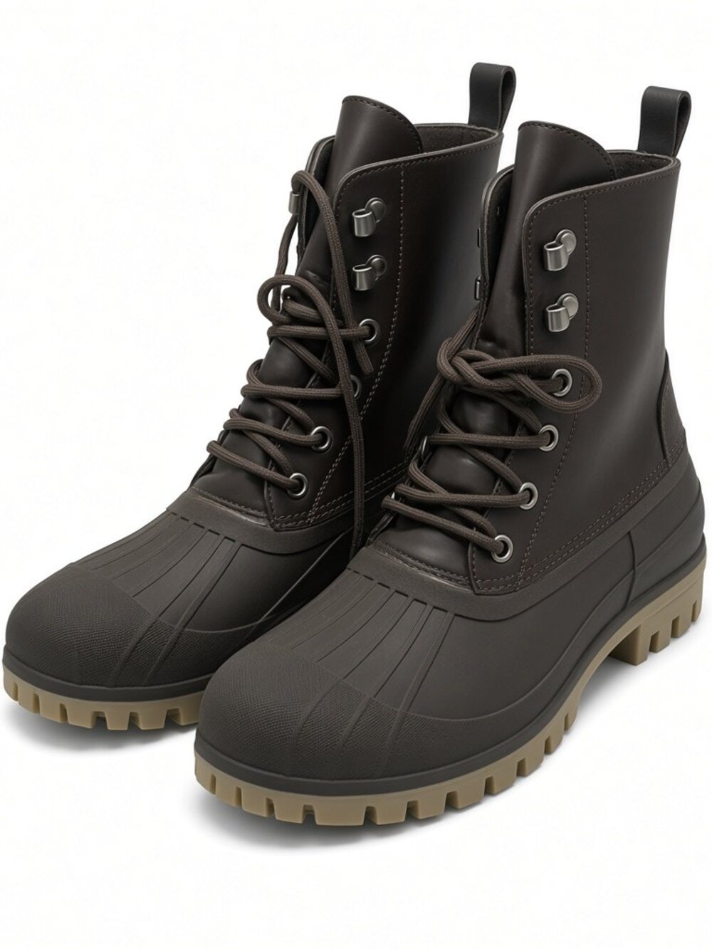 NEW STUTTERHEIM Patrol Duck Combat Boots Brown Leather Size 7.5